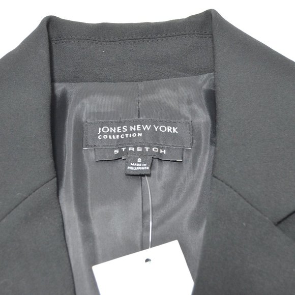 Jones New York Collection Black Olivia Jacket Womens 8 Mix and Match 2 Button - Picture 7 of 8